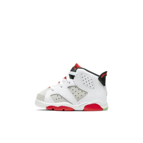 Jordan Air Jordan 6 Устойчивая к истиранию высокая обувь для малышей детская