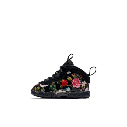 Nike Little Posite One Slip-resistant Abrasion-resistant MID Топ Обувь для малышей Черный Infant And Toddler