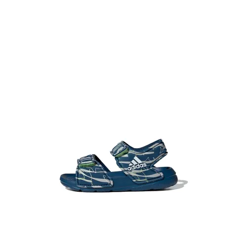 Adidas Altaswim Slip-resistant Anti KICK Низкий Топ Обувь для малышей Синий Зеленый Infant And Toddler