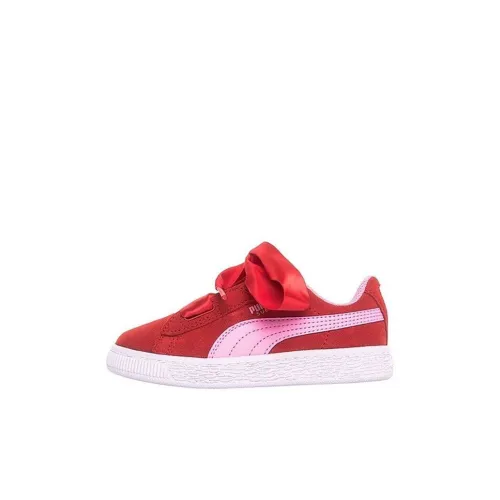 PUMA Замша Heart Radicals Легкий Низкий Топ Скейтборд Кроссовки Красный Для детей 3-7 лет