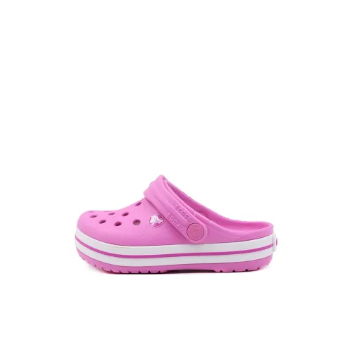 Crocs Маленький Clog Клетчатый Детские Сандалии Вечеринка Розовый Детский