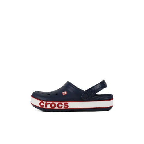 Crocs Crocband Смелый Логотип Детский Clog Сандалии Синий Красный Детский