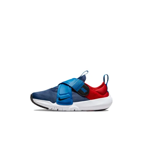 Nike Flex Advance Low Топ Детские беговые кроссовки Синий красный Children Возраст 3-7 лет