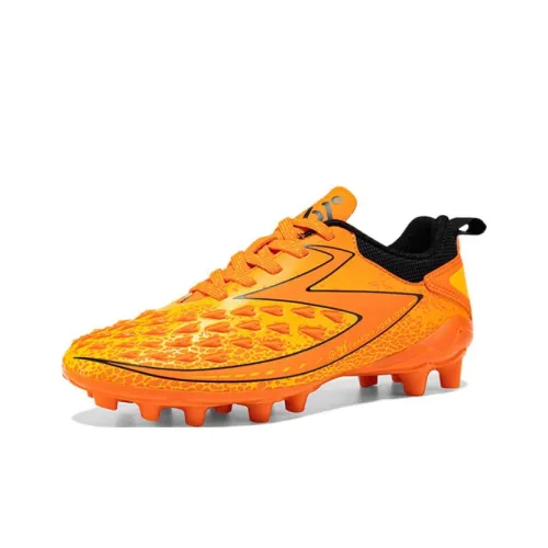361°KIDS Противоскользящие амортизаторы низкие топы детские футбольные бутсы оранжево-черные подростки