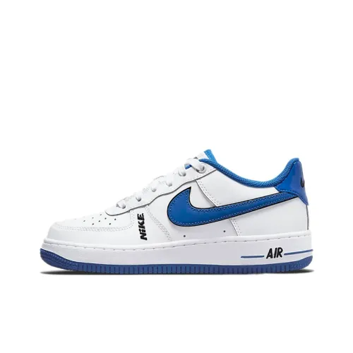 Nike Air FORCE 1 LV8 Устойчивый к истиранию Низкий Топ Детские Скейтбординги Синий Белый
