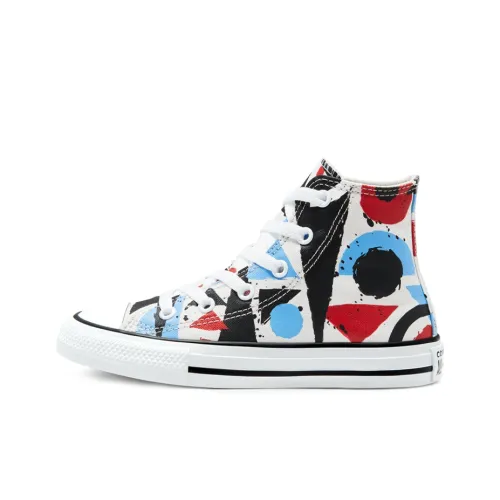 Converse Chuck Taylor All Star High Топ KIDS Кеды Красный синий Граффити Подростки