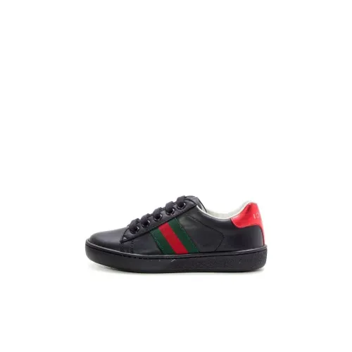 GUCCI Ace Low Топ Обувь для малышей Черный Infant And Toddler