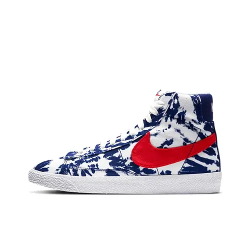 Nike Blazer 77 SE MID Топ Детские Скейтбординги Синий Красный