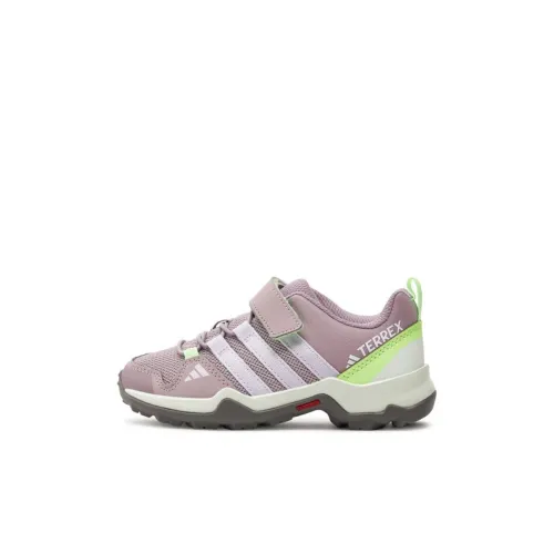 adidas Terrex Ax2r Амортизация Износостойкий Низкий Топ Детская Туристическая Обувь Пурпурно-Зеленый Детский
