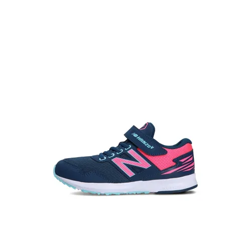 New Balance NB Hanzo Low Топ Детские беговые кроссовки Синий Розовый Дети Возраст 3-7 лет