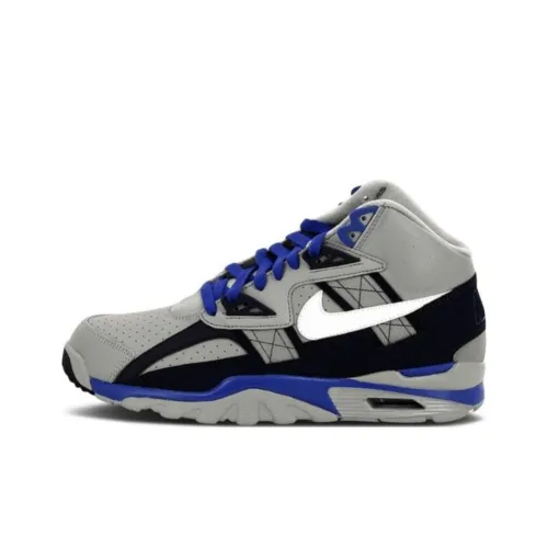 Nike Air Trainer SC Амортизаторы Шок Устойчивость к Слипажу Устойчивость к Износу Высокий Топ Беговые кроссовки Мужские Серый Синий