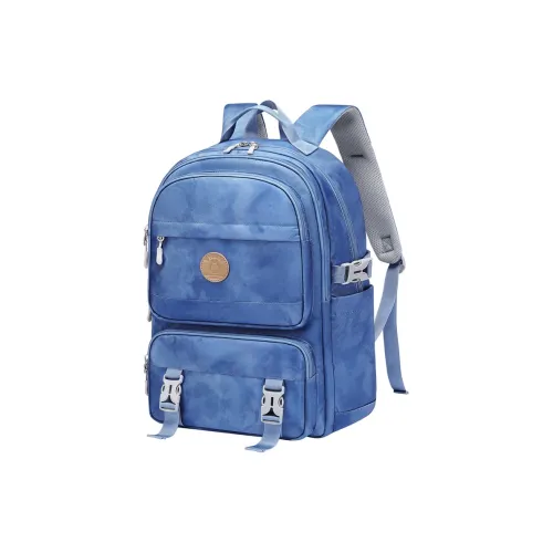 V.NINE Ткань Рюкзак Большой Унисекс Небесно-Синий Небесно-Розовый