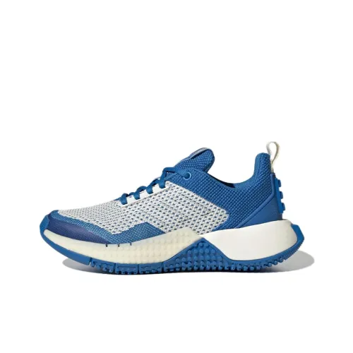 LEGO x Adidas Спортивный ProSport Pro J Аbrasion Resistant Низкий Топ Детские Беговые Кроссовки Сине-Белый Подростки