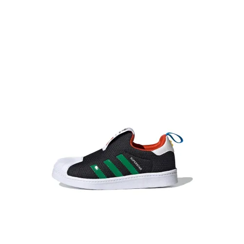 LEGO x Adidas Originals 360 X Low Топ Скейтборд Кроссовки Черный Зеленый Для детей 3-7 лет