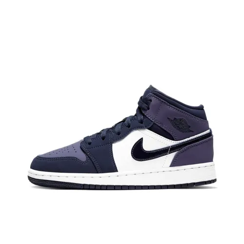 Jordan Air Jordan 1 Детские баскетбольные кроссовки MID Топ Унисекс