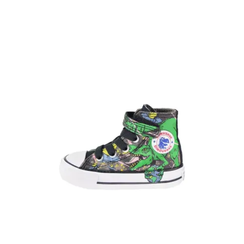 Converse Chuck Taylor All Star INTERSTELLAR Dinos Наклеенный Высокий Топ Повседневные Кеды Тауповый Для Малышей и Детей