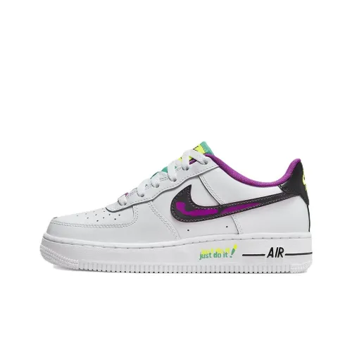 Nike Air FORCE 1 LV8 Low Топ Скейтборд Кроссовки Белый Фиолетовый Подростки