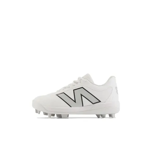 New Balance NB 4040v7 Низкий Топ Детская Футбольная Обувь Белая Малыш