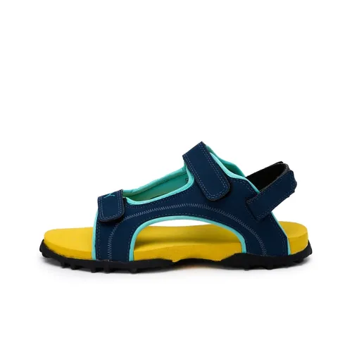PUMA Bambi Ps Idp Детские Сандалии Синие Зеленые Желтые Многоцветные Подростки