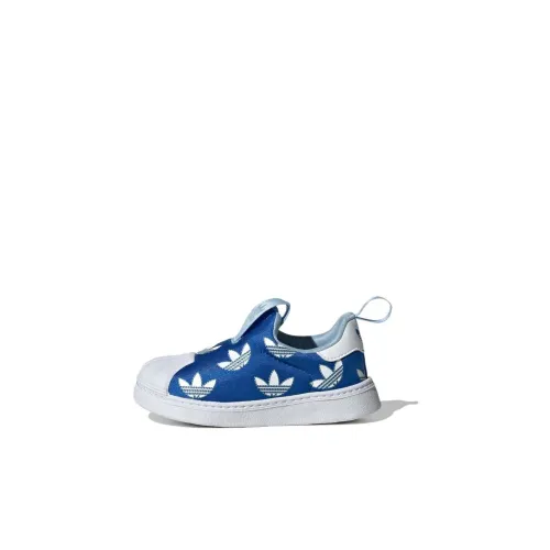 Adidas Originals SUPERSTAR 360 Устойчивая к истиранию Низкая Обувь для малышей Синий Новорожденный и Малыш
