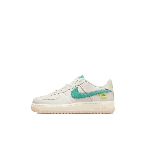 Nike Air FORCE 1 TEST Of Time Slip-resistant Abrasion-resistant Lightweight Low-top Skateboarding Shoes GS Серый Зеленый