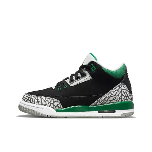 Jordan Air Джордан 3 Сосновый зеленый Противоскользящий Амортизация Устойчивый к истиранию MID Топ