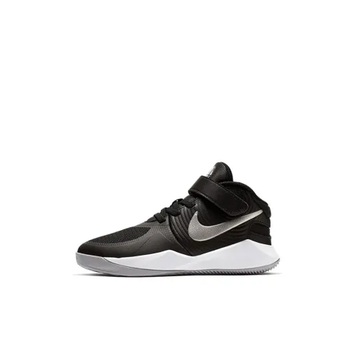 Nike Team Hustle D 9 FlyEase Детские баскетбольные кроссовки MID Топ Пре-школа