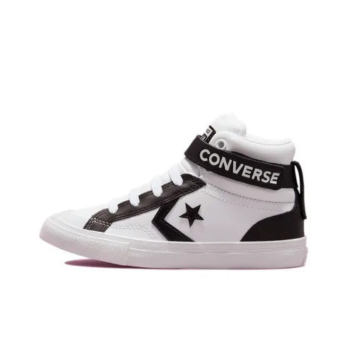 Конверс Cons Pro Leather High Топ Детские Скейтбординги Белый черный Подростки