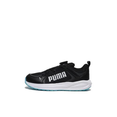 PUMA Twitch Runner Детская беговая обувь Низкий топ Черный Синий Для дошкольников