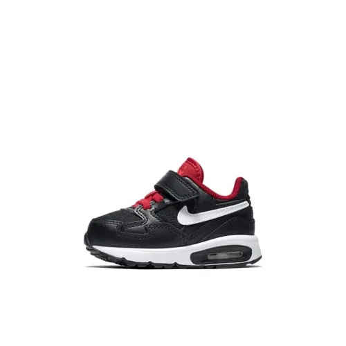 Nike Air Max ST Амортизация Низкий Топ Обувь для малышей Черный Красный Infant And Toddler