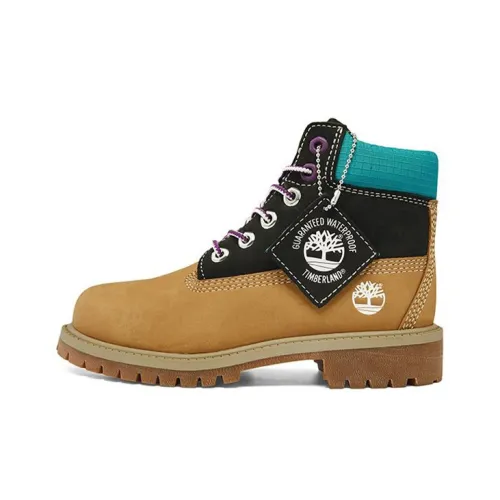 Timberland Детские кожаные сапоги для школьного возраста
