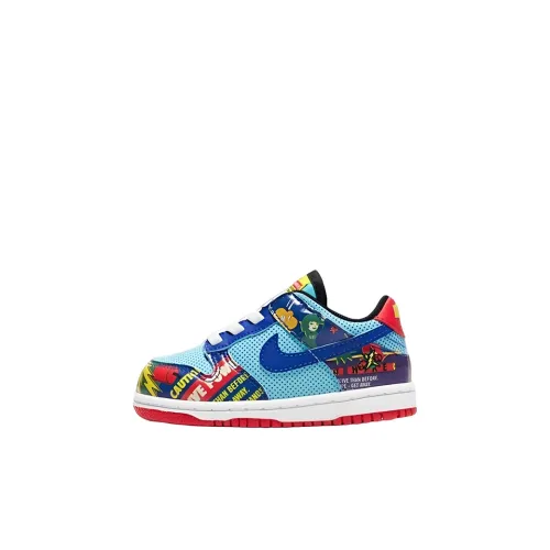 Nike Dunk Ретро 'Firecracker' 'CNY' Низкие кроссовки для скейтбординга синие и красные для малышей и детей младшего возраста