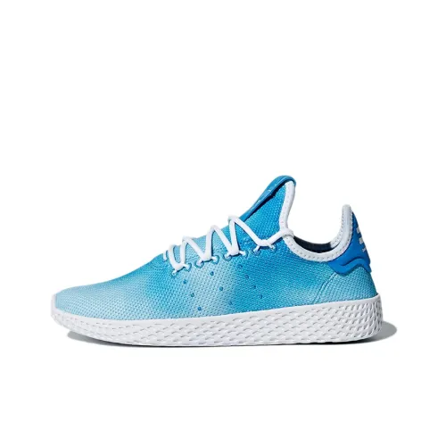 Pharrell Williams x Adidas Originals Tennis Hu J Дышащий Низкий Топ Кроссовки для тренировок Небесно-голубой