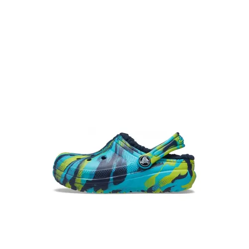 Crocs Classic Clog Slip-Resistant Abrasion-Resistant Children's Sandals Blue Children's Crocs Classic Clog Противоскользящие Устойчивые к истиранию Детские Сандалии Синие Детские