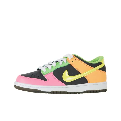 Nike Dunk Low Slip Resistant Амортизация Abrasion Resistant Низкий Топ Детские Скейтбординги