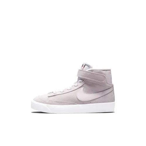 Nike Blazer 77 Замша Противоскользящий Устойчивый к истиранию Амортизация MID Топ Детские Скейтбординги Светло-розовый