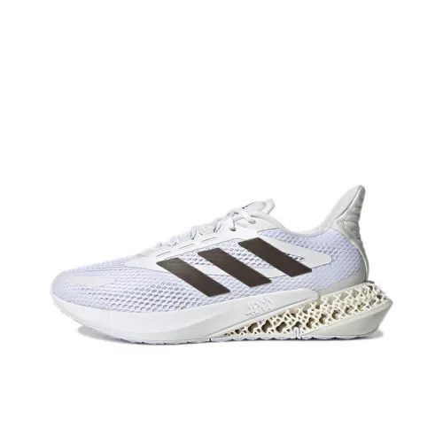 Adidas Originals 4DFWD Pulse J Устойчивый к истиранию низкий топ Детские беговые кроссовки Жемчужно-белый Подростки