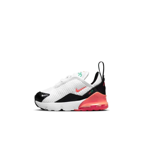 Nike Air Max 270 Low Топ Обувь для малышей Белый черный оранжевый Infant And Toddler