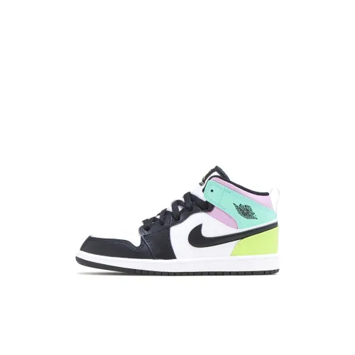 Jordan Air Jordan 1 Детские баскетбольные кроссовки MID Топ Pre School