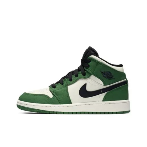 Jordan Air Jordan 1 Детские баскетбольные кроссовки MID Топ Унисекс