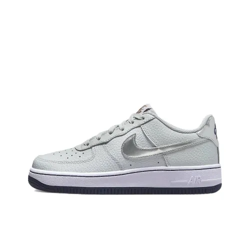Nike Air Force 1 Амортизация Низкий Топ Детские Скейтбординги Серый