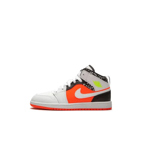 Jordan Air Jordan 1 Детские баскетбольные кроссовки MID Топ Pre School