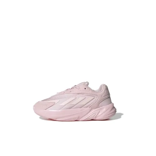 Adidas Originals Ozelia Slip Resistant Anti KICK Low Top Детская беговая обувь Розовая Children Aged 3-7 лет