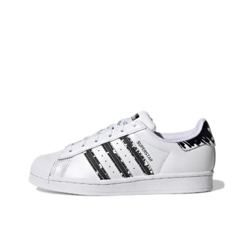 Adidas Originals Superstar Series J противоскользящий устойчивый к истиранию низкий топ для детских скейтбордингов