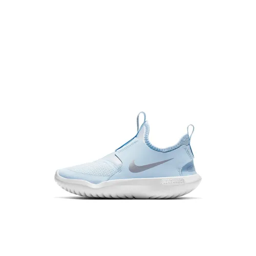 Nike Flex Runner Противоскользящий Амортизация Устойчивый к истиранию Легкий Низкий Топ Детские беговые кроссовки Синий