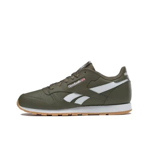 Reebok Classic Leather Детская беговая обувь с низким верхом для школьного возраста