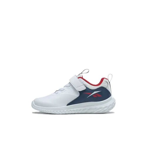 Reebok Rush Runner 4 Low Топ Детские беговые кроссовки Белый Синий Дети 3-7 лет
