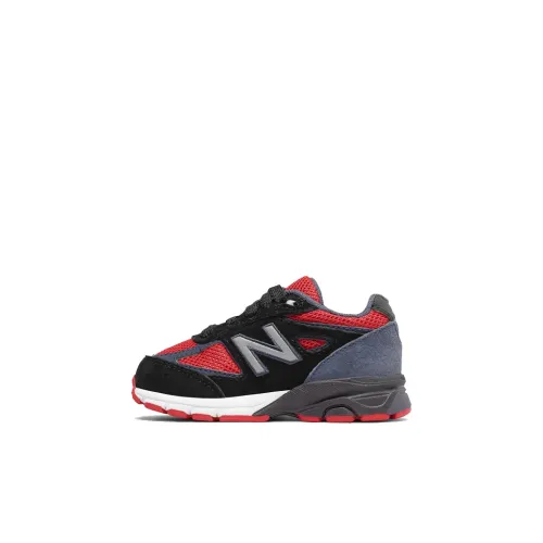 New Balance NB 990 V4 Low Топ Обувь для малышей Черный Красный Infant And Toddler