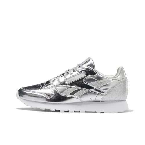 Reebok Classic Leather Детская беговая обувь с низким верхом для школьного возраста