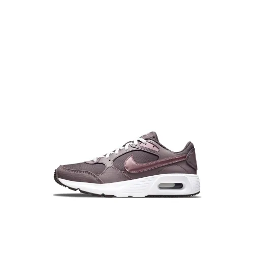 Nike Air Max SC Амортизация Износостойкий Низкий Топ Детские Беговые Кроссовки Виноградный Фиолетовый Подростки
